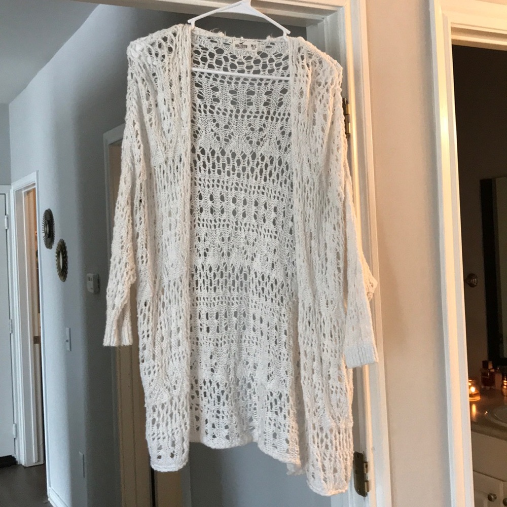 Hollister Crochet Cardigan